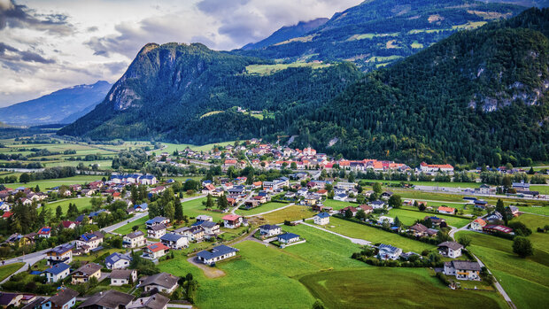 Luftbild von Oberdrauburg
