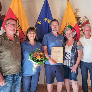 Gästeehrtung in Oberdrauburg - 25 Jahre Familie Jedwillat